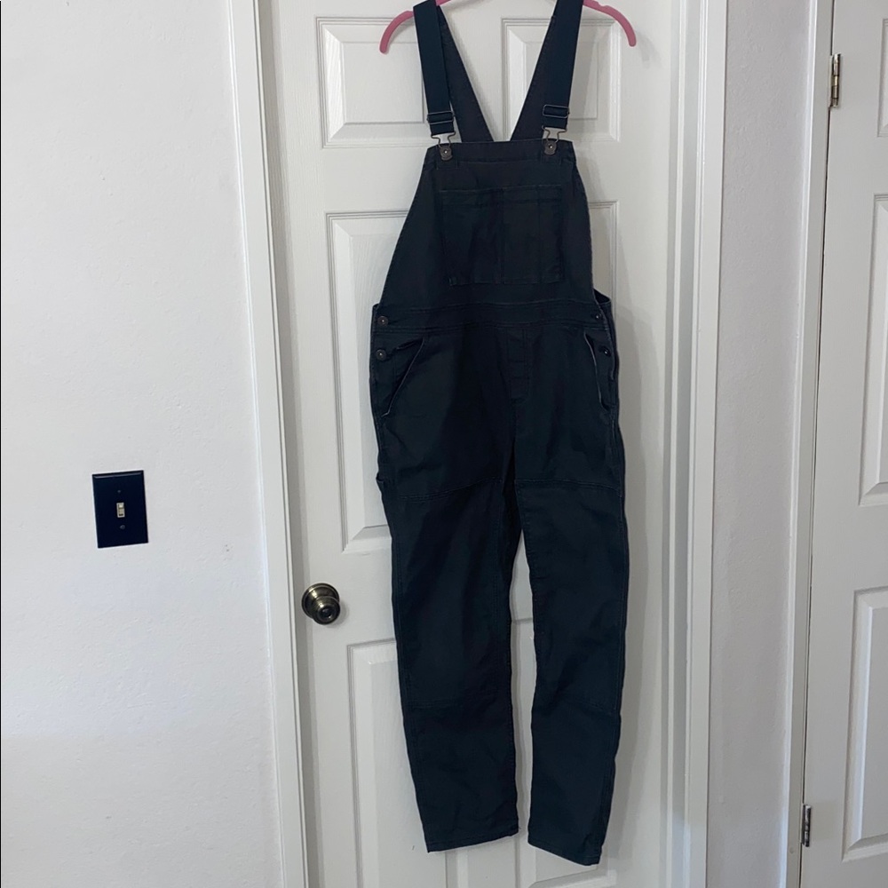 REI Women's Black Campwell Workwear Overalls - Size 14 - Picture 11 of 15